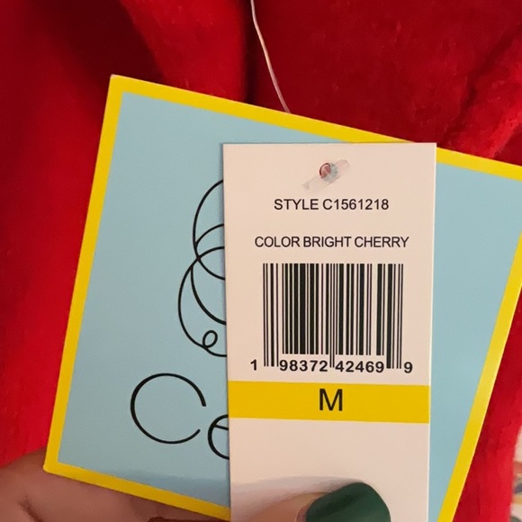 CeCe 'Be Mine' Heart Crewneck Pullover Sweater, Size M, Red, NWT - Picture 7 of 7